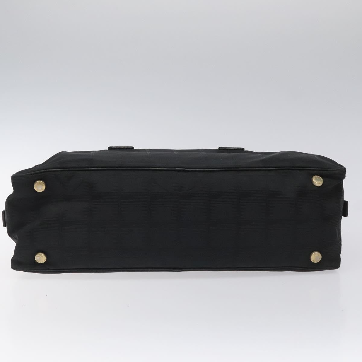 Chanel Travel Line Satchel Nylon, BLACK, NYLON, Handbag