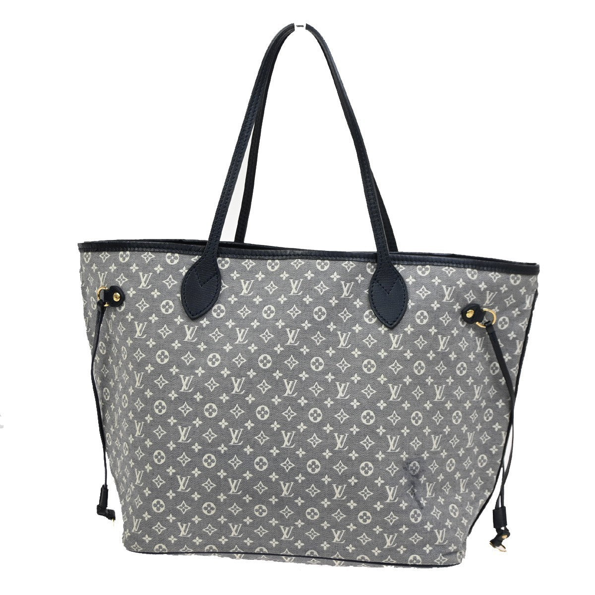 Louis Vuitton Neverfull Tote Monogram Idylle, GRAY, CANVAS, Tote bag
