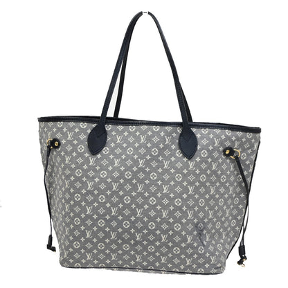 Louis Vuitton Neverfull Tote Monogram Idylle, GRAY, CANVAS, Tote bag