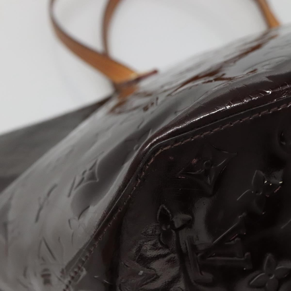 Louis Vuitton Bellevue Handbag Monogram Vernis, BURGUNDY, PATENT_LEATHER, Tote bag