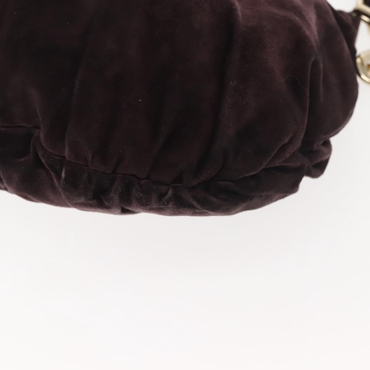 Gucci Hysteria Convertible Top Handle Bag Suede, BURGUNDY, SUEDE, Handbag