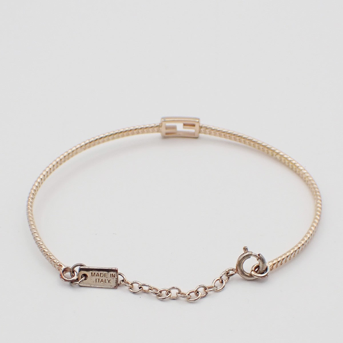 Fendi Baguette Bracelet Gold Plated, GOLD, GOLD_PLATED, Bracelet