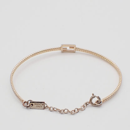 Fendi Baguette Bracelet Gold Plated, GOLD, GOLD_PLATED, Bracelet