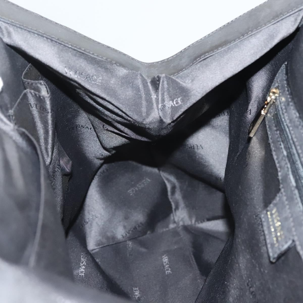 Versace Medusa Tote Leather, BLACK, LEATHER, Tote bag