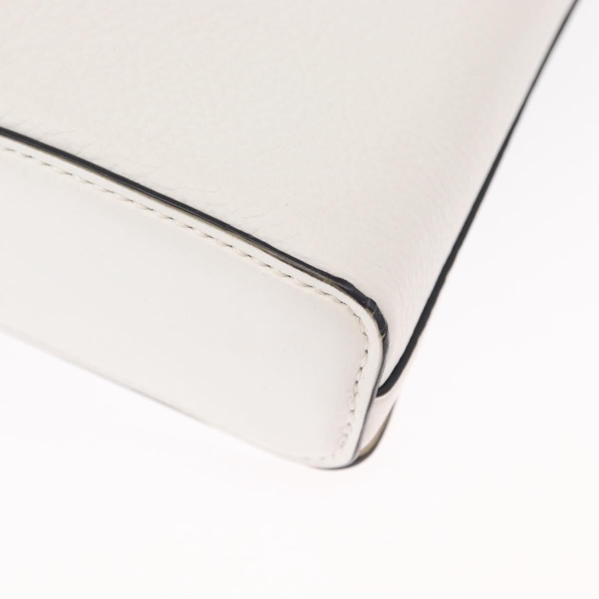 Christian Louboutin Rubylou Clutch Leather, WHITE, LEATHER, Shoulder bag