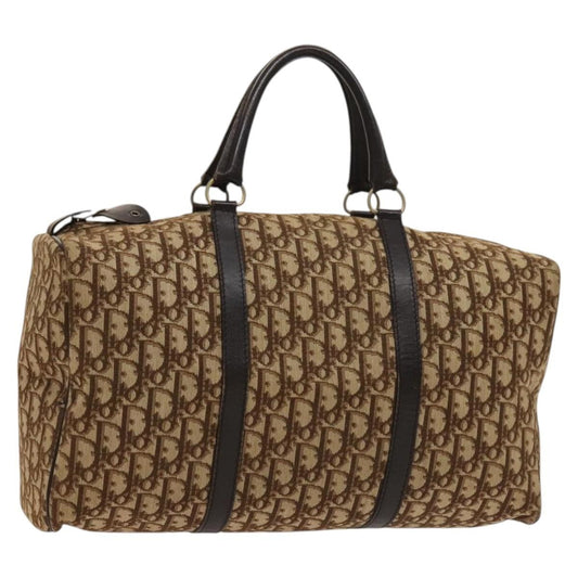 Christian Dior Vintage Trotter Boston Bag Diorissimo Canvas, BROWN, CANVAS, Handbag