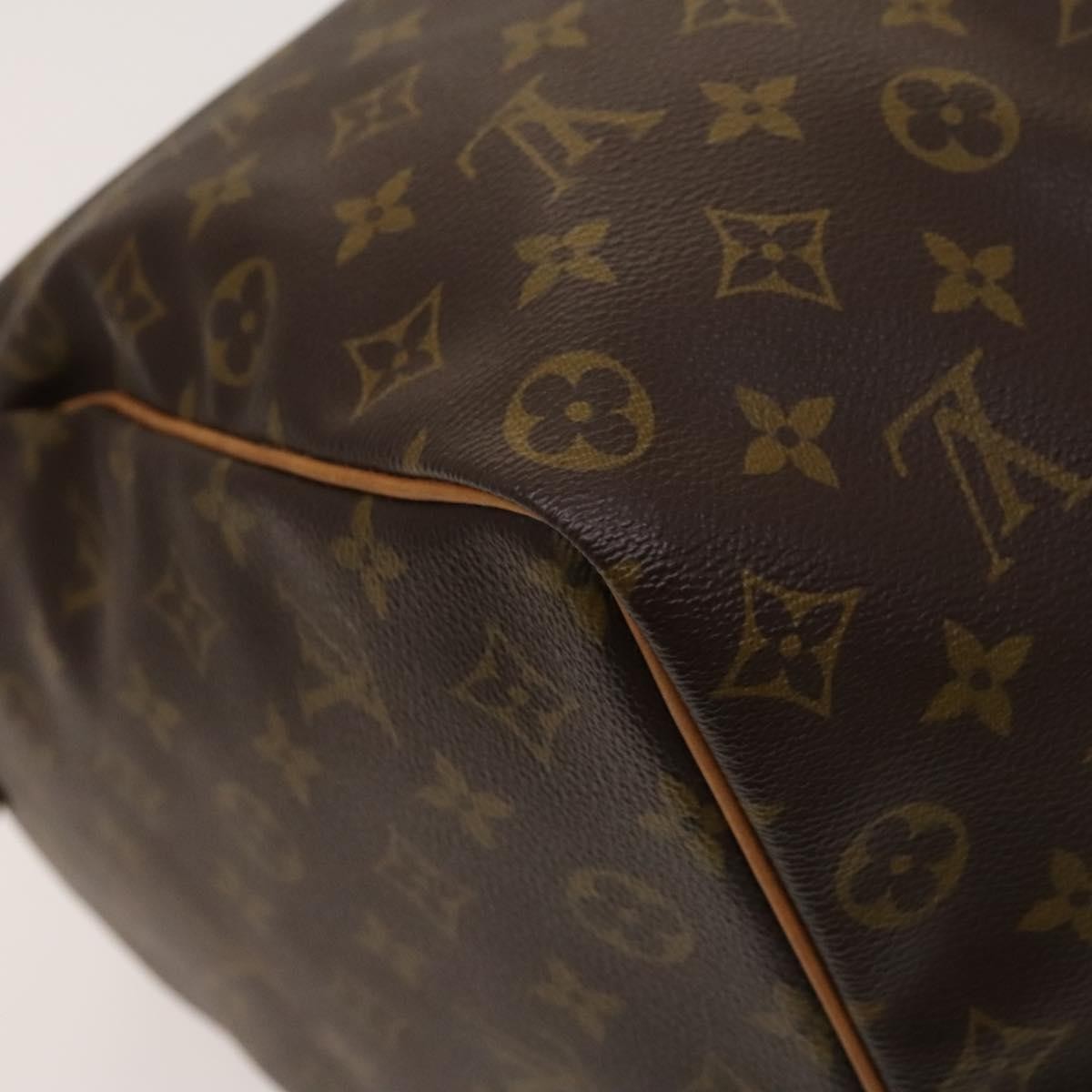 Louis Vuitton Keepall Bag Monogram Canvas, BROWN, CANVAS, Travel bag