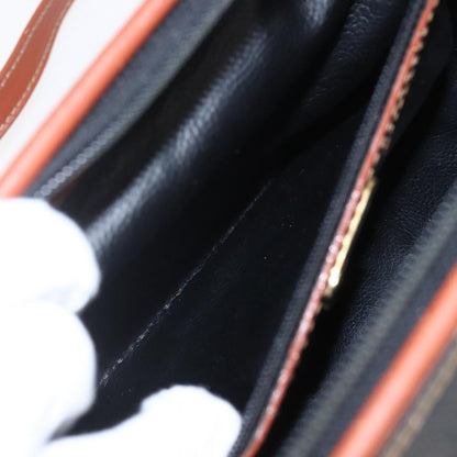 Fendi Vintage Pequin Convertible Boston Bag Coated Canvas, BLACK, PVC, Handbag