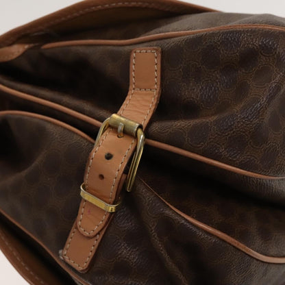 Celine Macadam Shoulder Bag PVC Leather, Brown, PVC + Canvas, Crossbody Bag