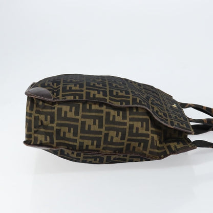 Fendi Zucca Tote bag FF motif, BROWN, CANVAS, Tote bag