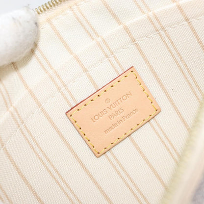 Louis Vuitton Neverfull Pochette Damier, BEIGE, CANVAS, Clutche & pouche