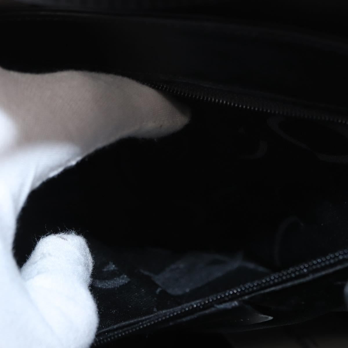 Salvatore Ferragamo Vintage Handbag Leather, BLACK, LEATHER, Handbag