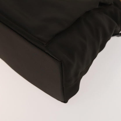 Gucci Vintage Bamboo Handle Bag Nylon, BROWN, NYLON, Handbag