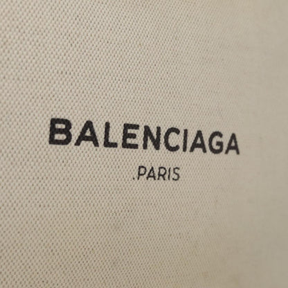Balenciaga Navy Zip Pouch Canvas and Leather, BLACK, CANVAS, Clutche & pouche