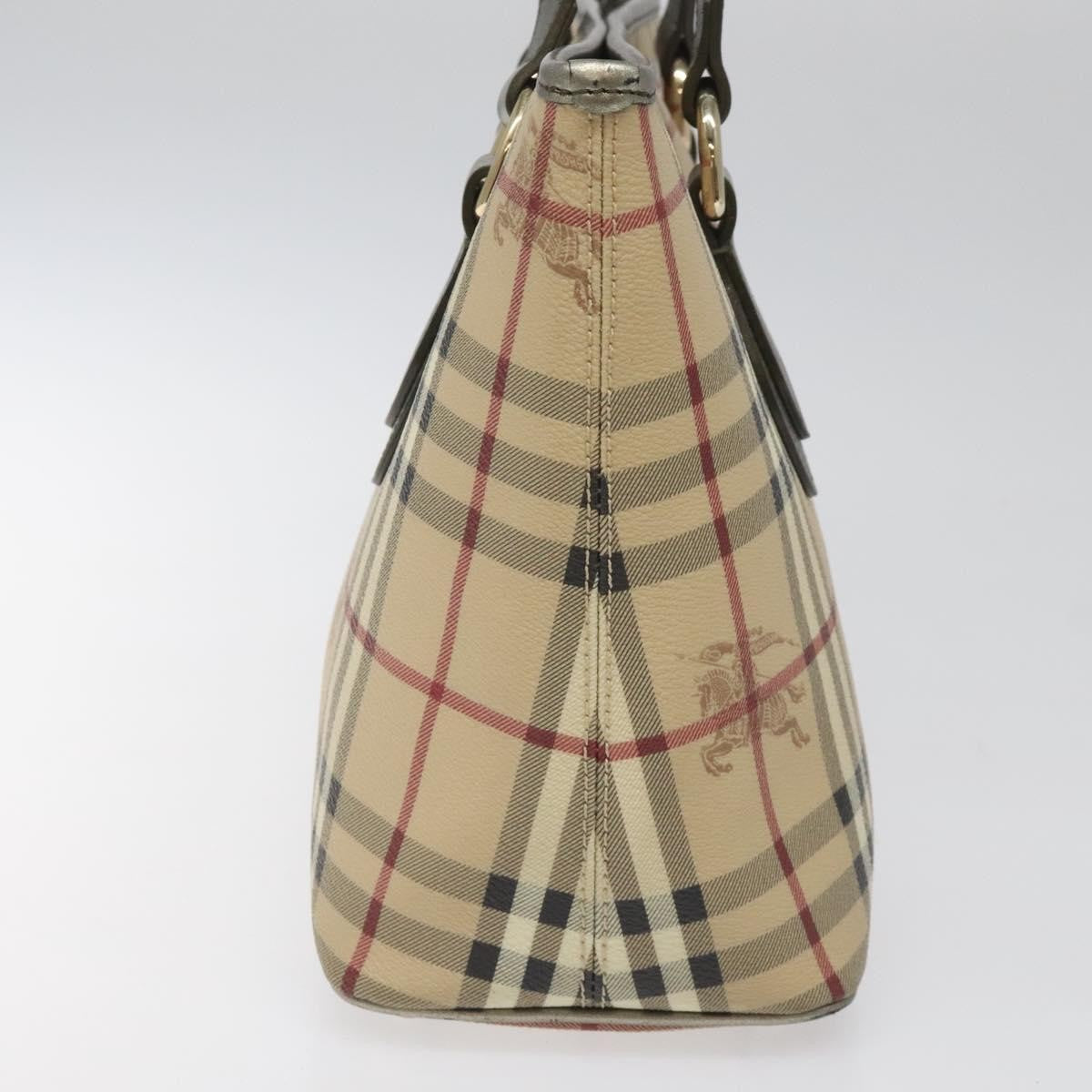 Burberry Regent Tote Haymarket Coated Canvas, BEIGE, PVC, Tote bag