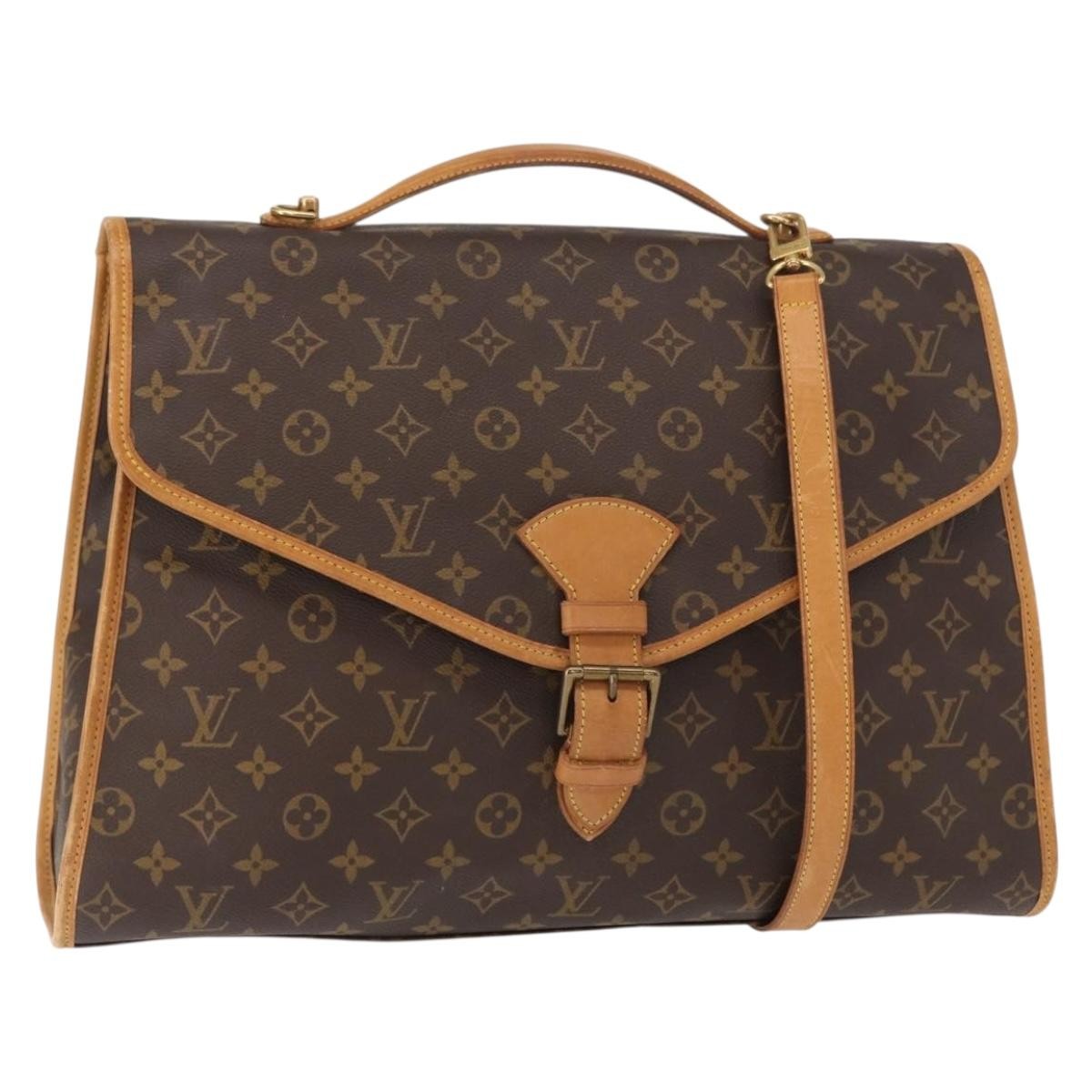 Louis Vuitton Beverly Briefcase Monogram Canvas, BROWN, CANVAS, Handbag