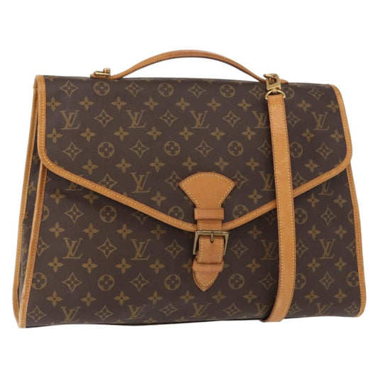 Louis Vuitton Beverly Briefcase Monogram Canvas, BROWN, CANVAS, Handbag