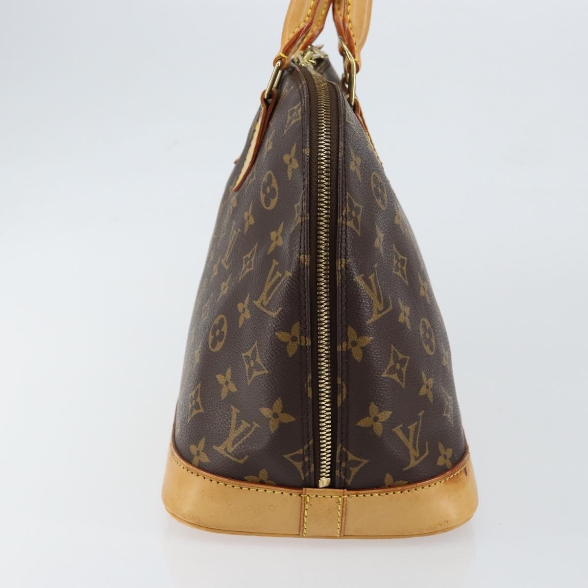 Louis Vuitton Alma Handbag Monogram Canvas, BROWN, CANVAS, Handbag
