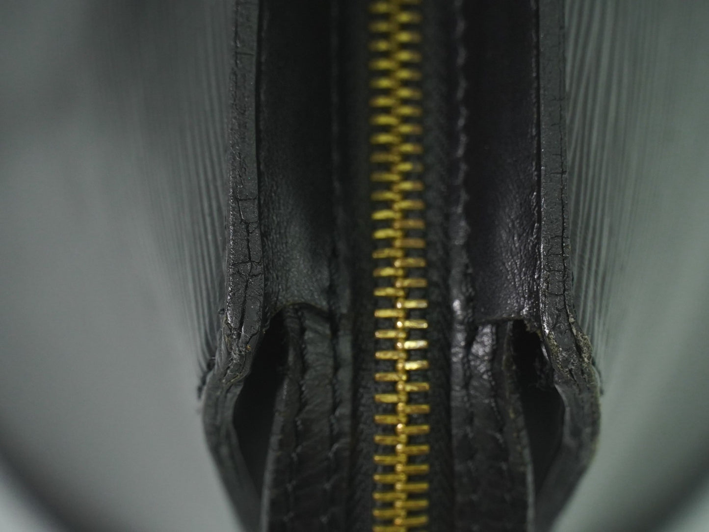 Louis Vuitton Saint Jacques Handbag Epi Leather, BLACK, LEATHER, Tote bag