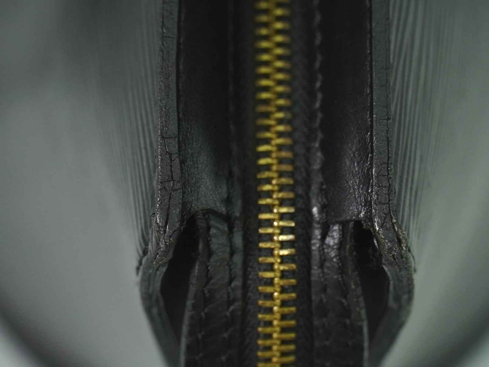 Louis Vuitton Saint Jacques Handbag Epi Leather, BLACK, LEATHER, Tote bag