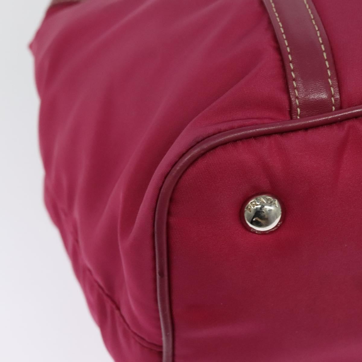 Prada Convertible Belted Hobo Tessuto with Leather, PINK, NYLON, Tote bag