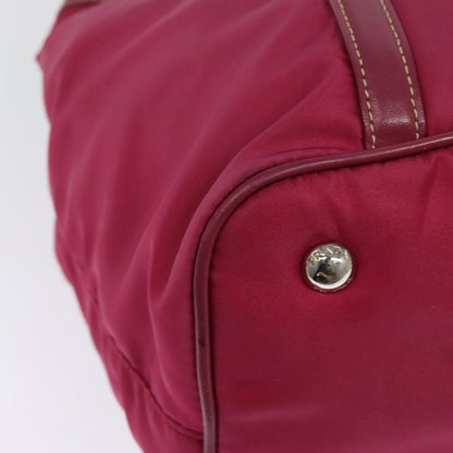 Prada Convertible Belted Hobo Tessuto with Leather, PINK, NYLON, Tote bag