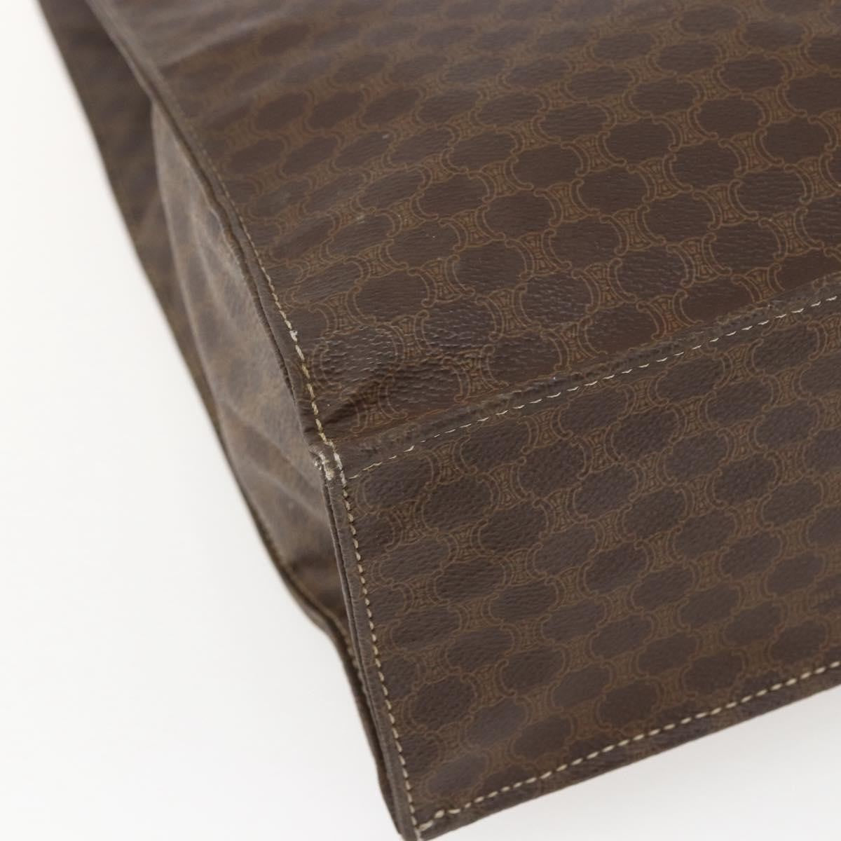 Celine Vintage Macadam Tote bag Canvas, BROWN, CANVAS, Tote bag