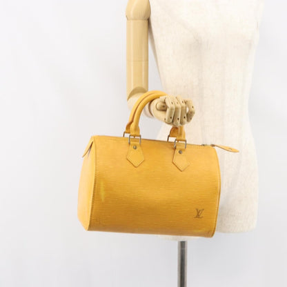 Louis Vuitton Speedy Handbag Epi Leather, YELLOW, LEATHER, Handbag