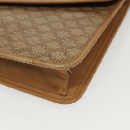 Celine Macadam Pochette Classic, BEIGE, PVC, Clutche & pouche