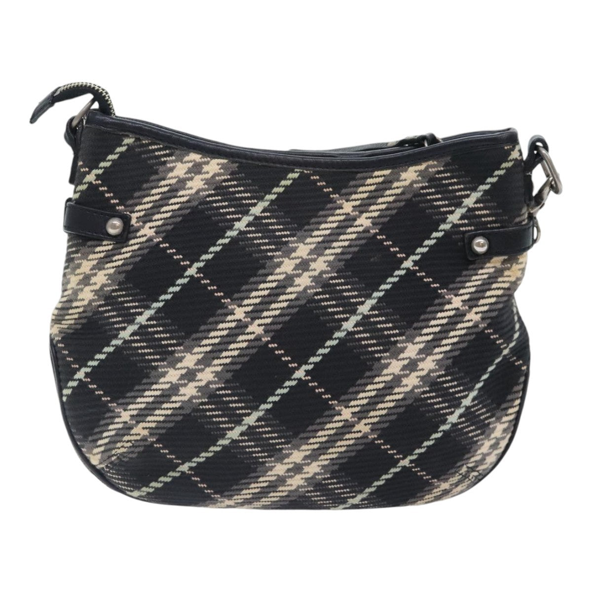 Burberry Nova Check Blue Label Canvas, BLACK, CANVAS, Shoulder bag