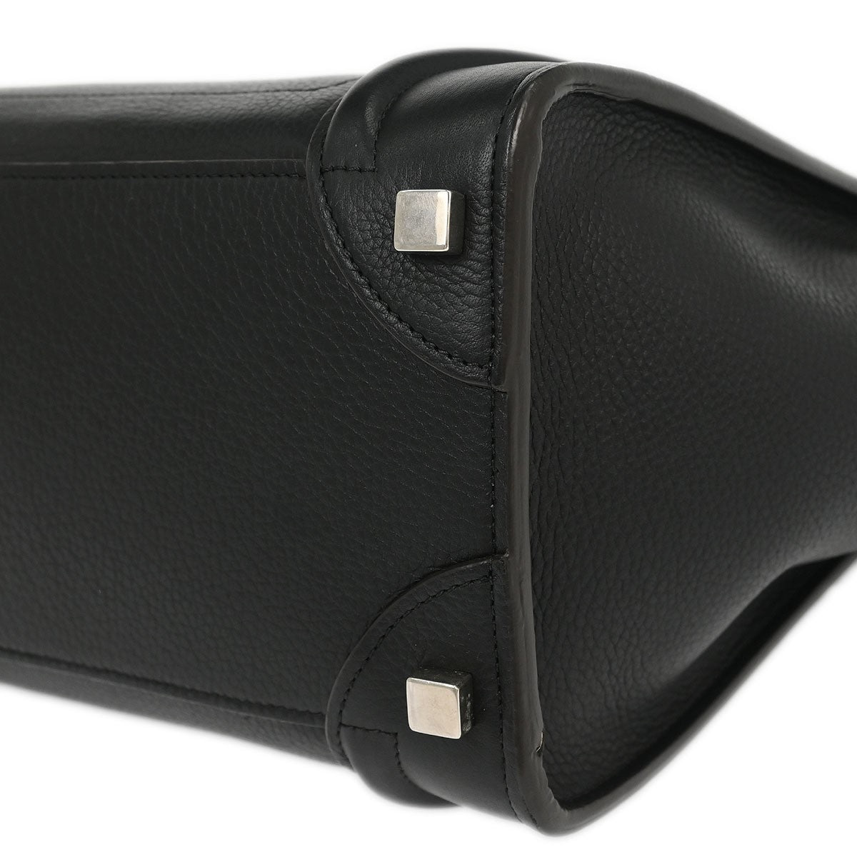 Celine Luggage Bag Smooth Leather, BLACK, LEATHER, Tote bag