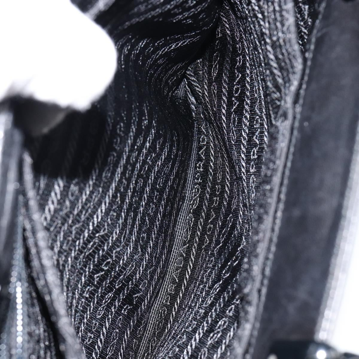 Prada Vintage Handbag Leather, BLACK, LEATHER, Handbag