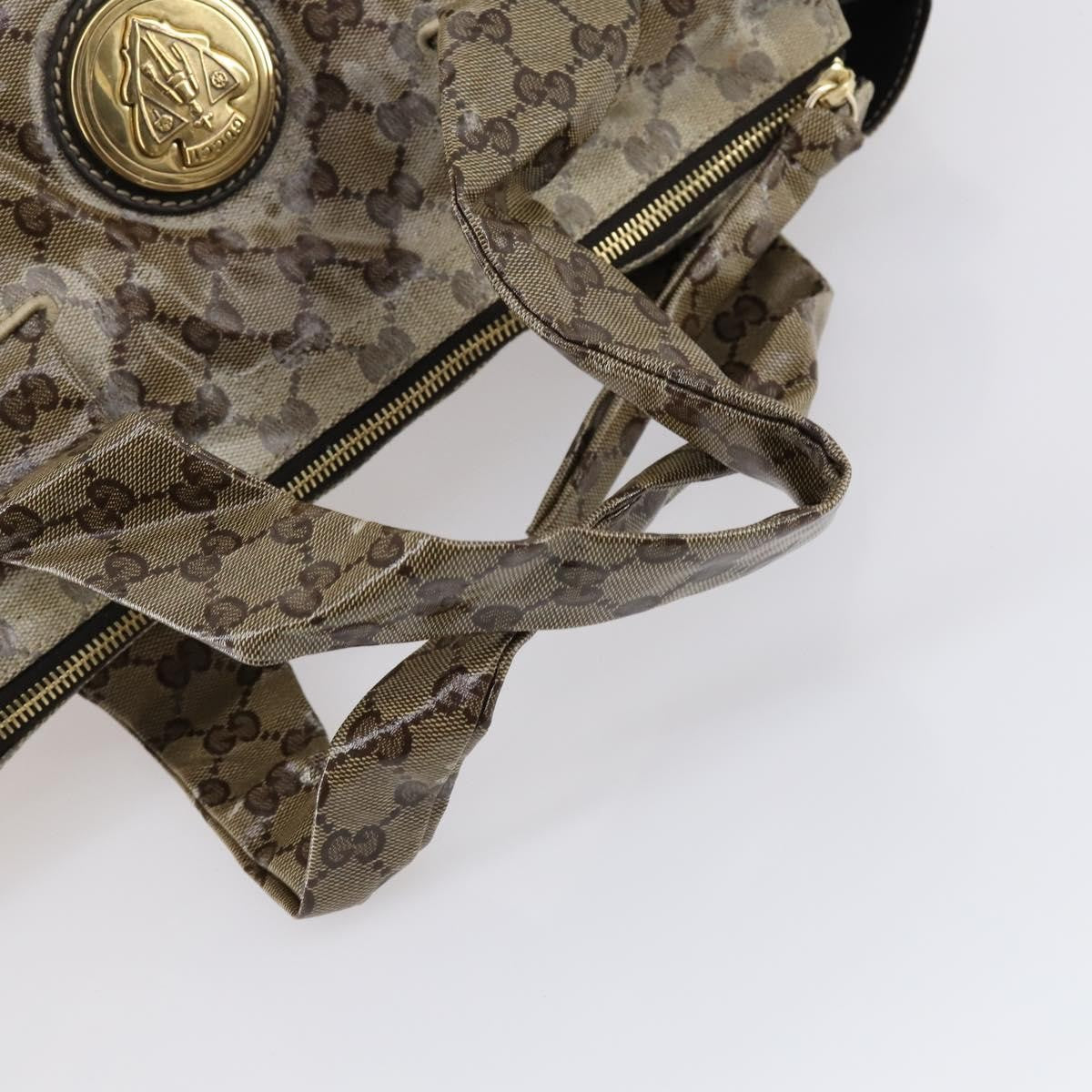 Gucci Hysteria Tote GG Coated Canvas, BEIGE, CANVAS, Tote bag