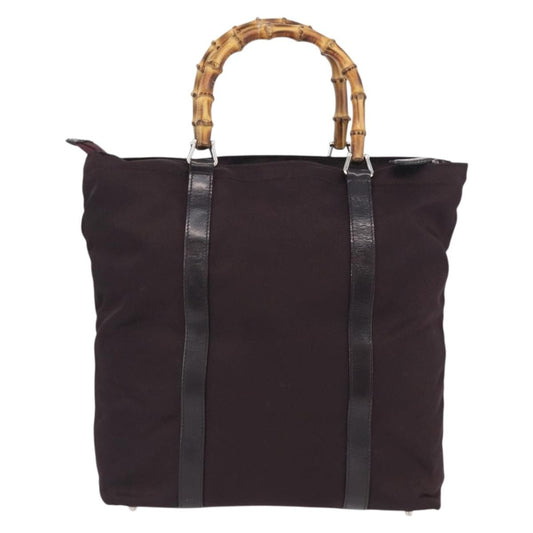 Gucci Bamboo tote bag Canvas, Purple, Canvas, Tote Bag