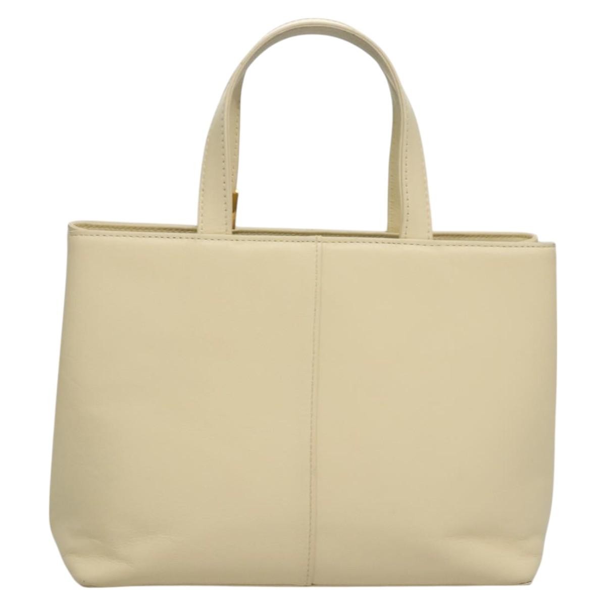 Burberry Vintage Handbag Leather, BEIGE, LEATHER, Handbag