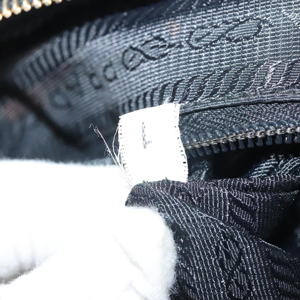 Prada Chain Shoulder Bag Tessuto, BLACK, NYLON, Shoulder bag