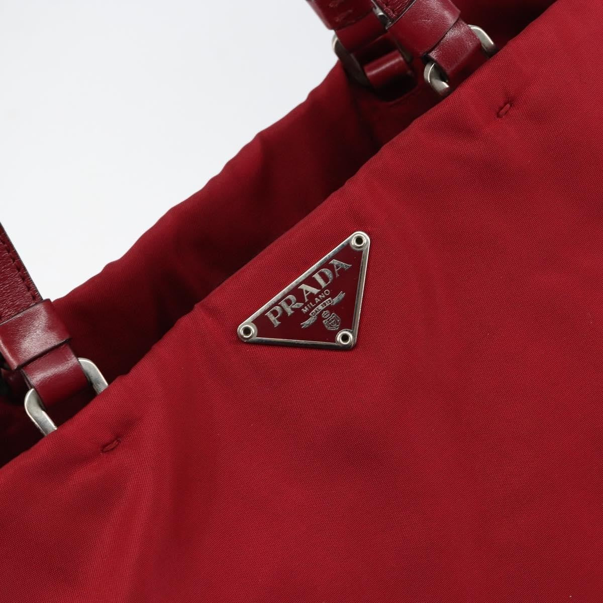 Prada Vintage Tote Tessuto, RED, NYLON, Tote bag