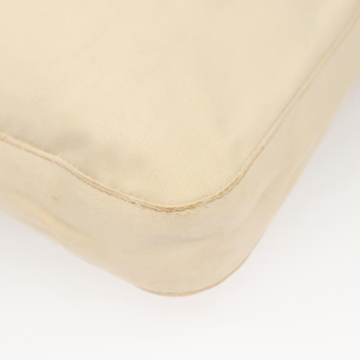 Fendi Vintage FF Buckle Shoulder Bag Canvas, WHITE, CANVAS, Shoulder bag