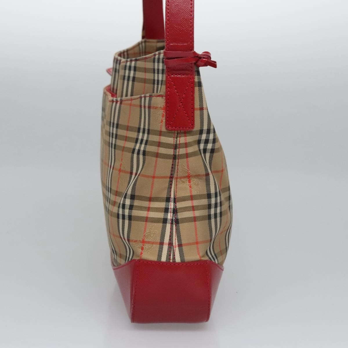 Burberry Shoulder Bag Nova Check Canvas, BEIGE, CANVAS, Shoulder bag