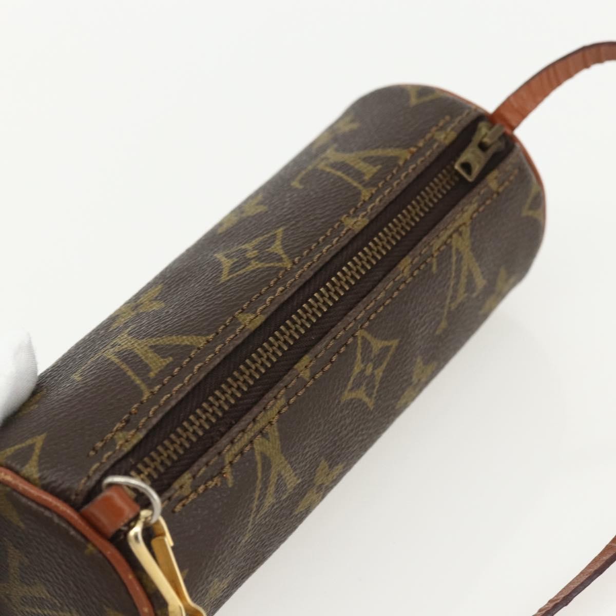 Louis Vuitton Papillon Pochette Monogram Canvas, BROWN, CANVAS, Clutche & pouche