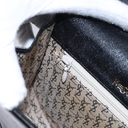 Saint Laurent Vintage Shoulder Bag Leather, BLACK, LEATHER, Shoulder bag