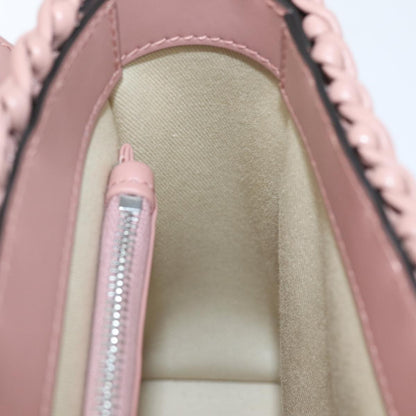 Salvatore Ferragamo Boxyz Top Handle Bag Woven Leather, PINK, LEATHER, Shoulder bag