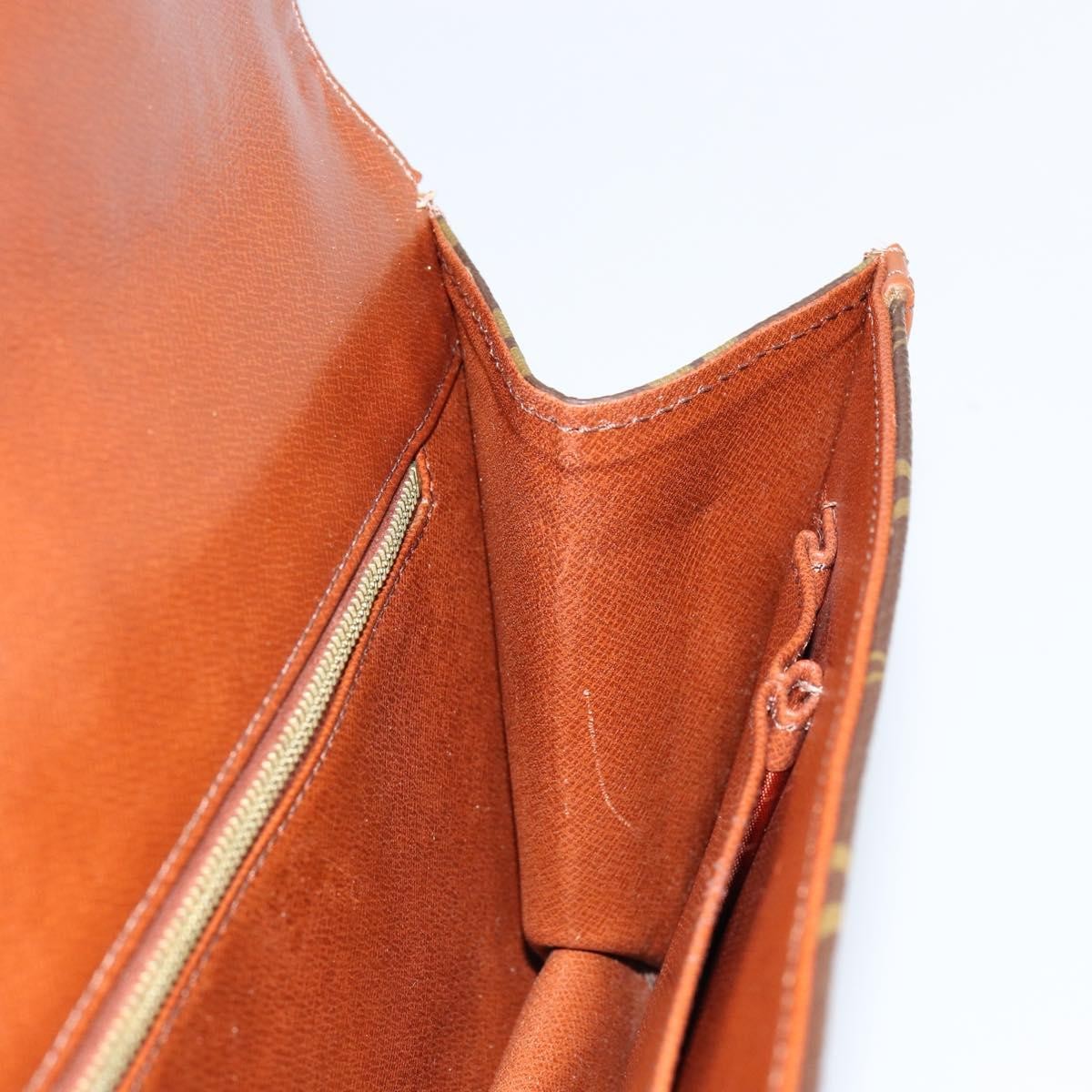 Louis Vuitton Dame Pochette Monogram Canvas, BROWN, CANVAS, Clutche & pouche