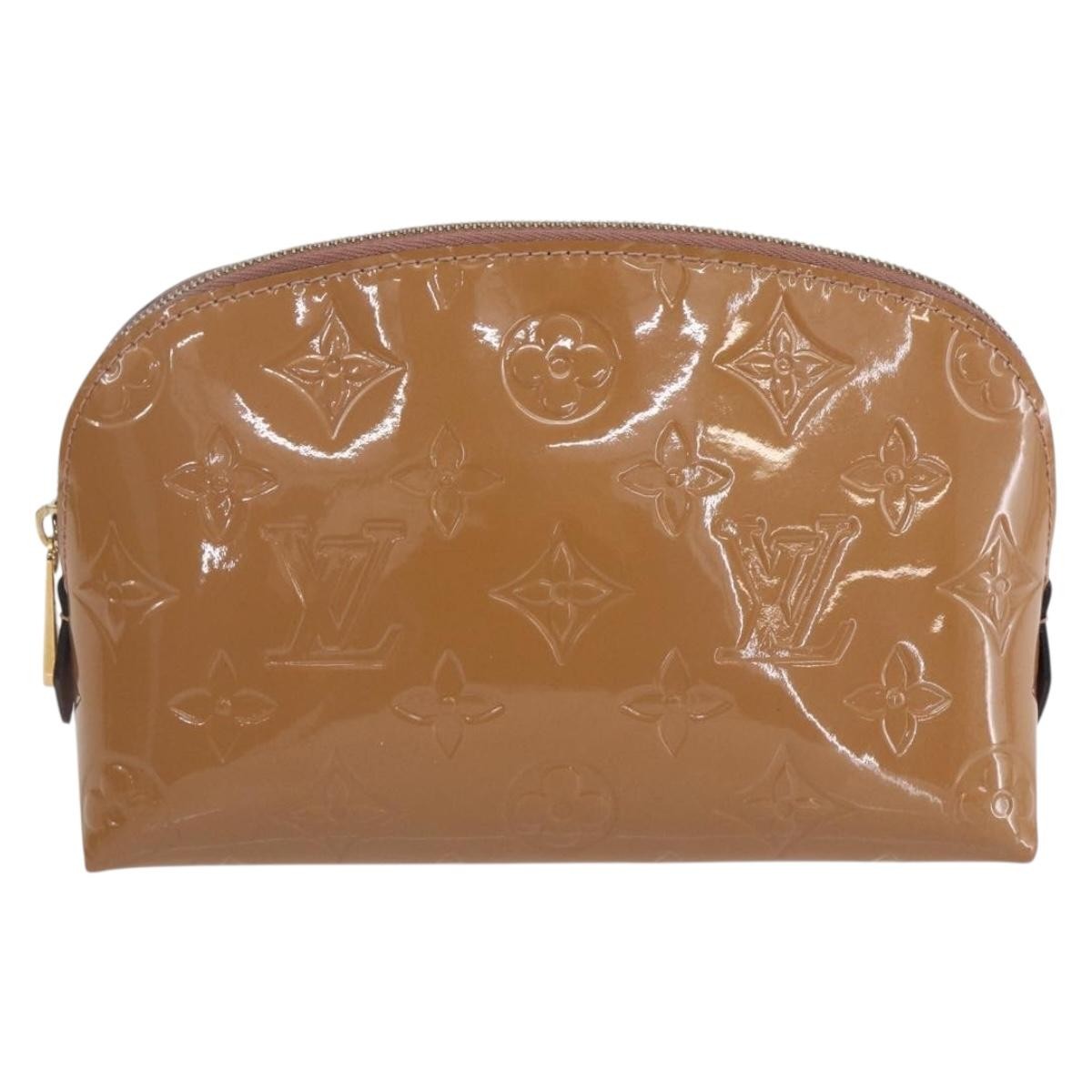 Louis Vuitton Cosmetic Pouch Monogram Vernis, BROWN, PATENT_LEATHER, Clutche & pouche