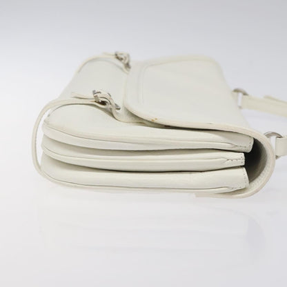 Salvatore Ferragamo Shoulder Bag Leather, WHITE, LEATHER, Shoulder bag
