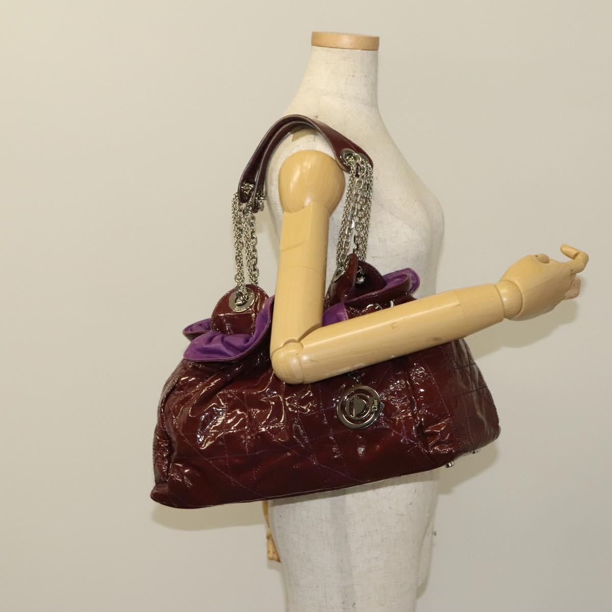 Christian Dior Le Trente Bag Cannage Quilt Patent, PURPLE, PATENT_LEATHER, Shoulder bag