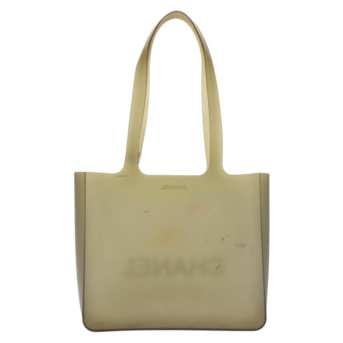 Chanel Jelly Tote Rubber, GRAY, RUBBER, Tote bag