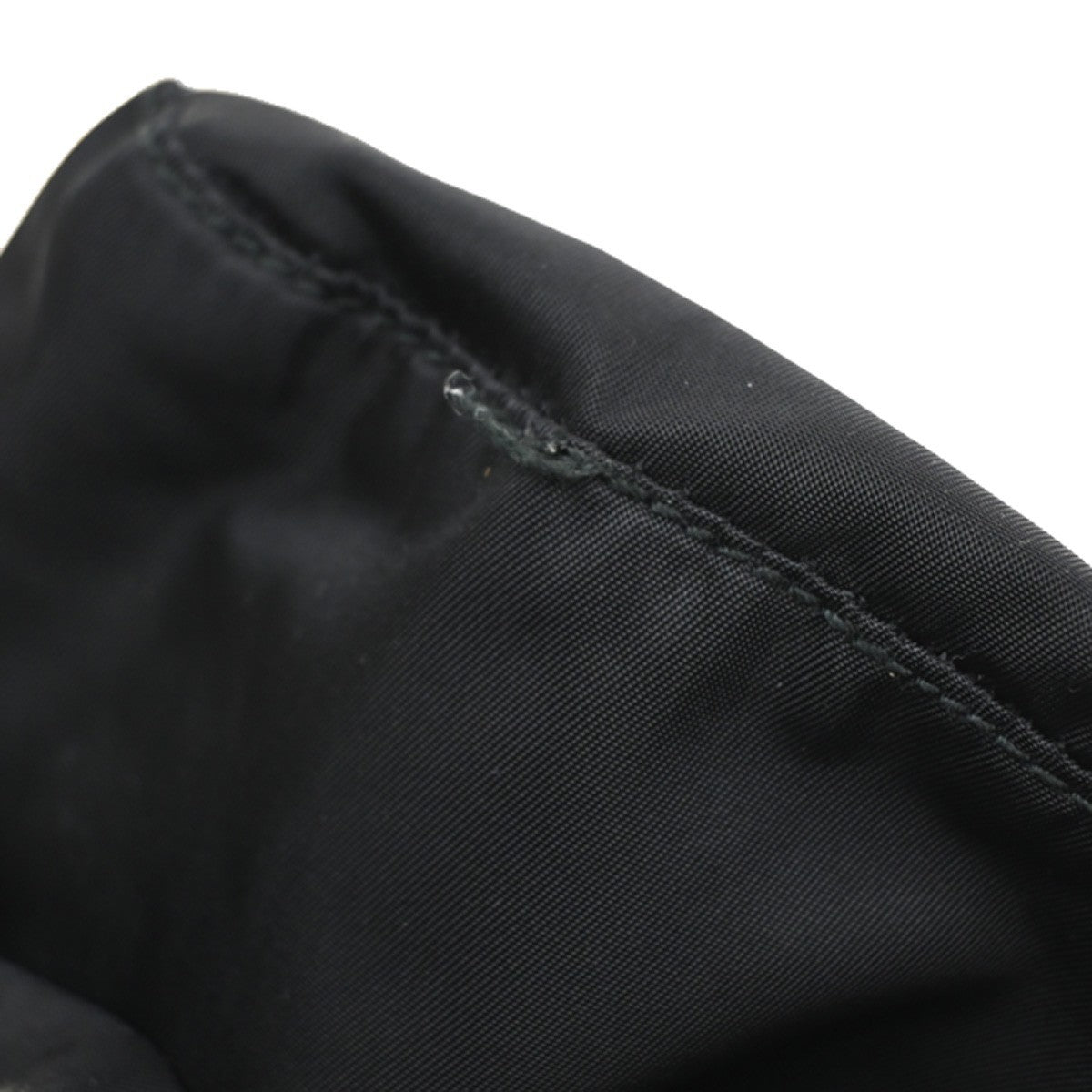 Prada Drawstring Wristlet Bucket Bag Tessuto, BLACK, NYLON, Handbag