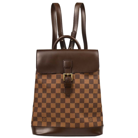 Louis Vuitton Soho Backpack Damier, BROWN, CANVAS, Backpack