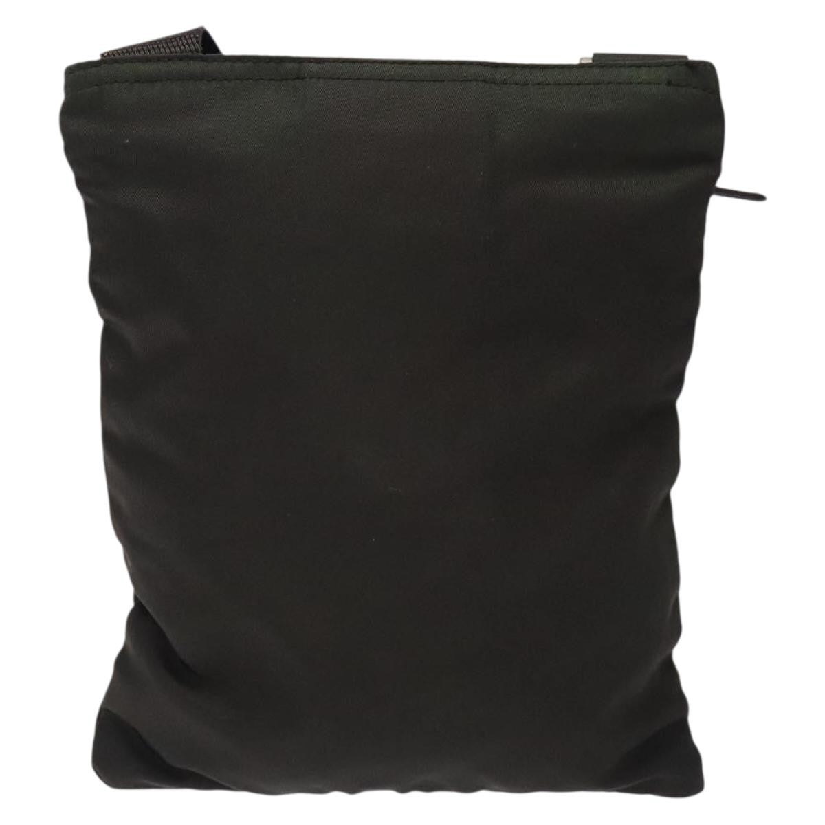 Prada Flat Messenger Bag Tessuto, KHAKI, NYLON, Shoulder bag